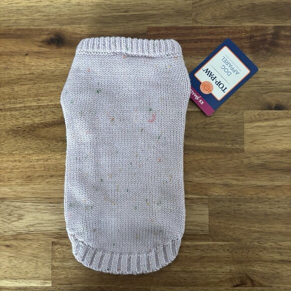 Top Paw Dog Sweater Lavender Speckled Multicolor Outerwear Pet Size XXS. NWT - Picture 1 of 9